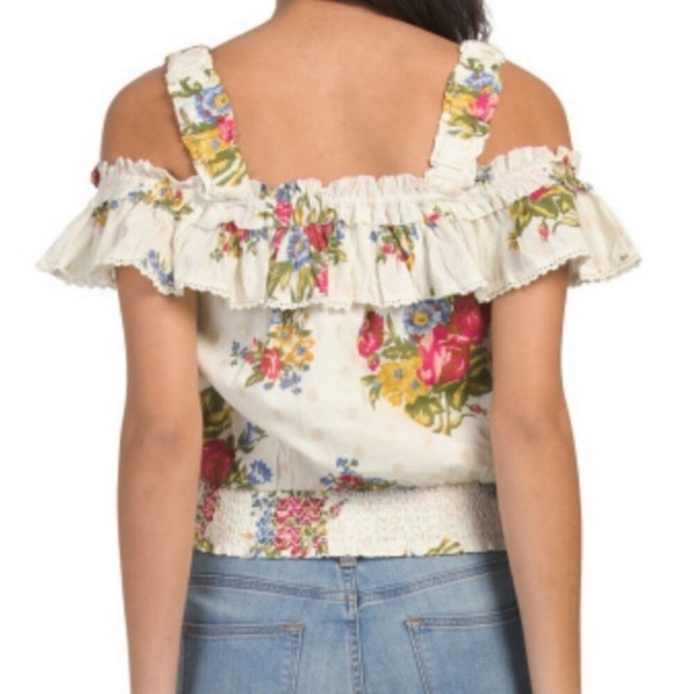 NWT House of Harlow 1960 Floral Off The Shoulder‎ Top - Picture 2 of 8